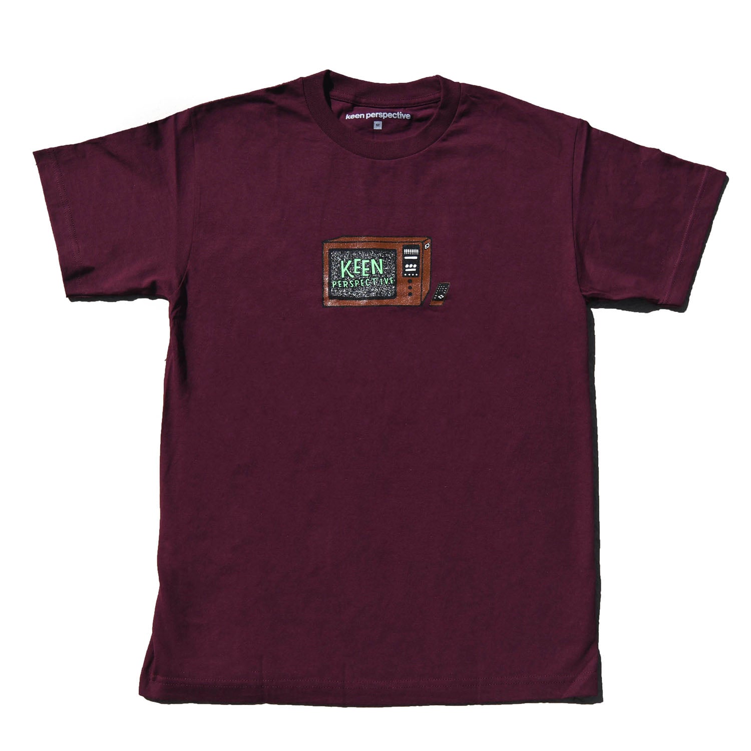 Keen TV tee (Burgundy) – Keen Perspective