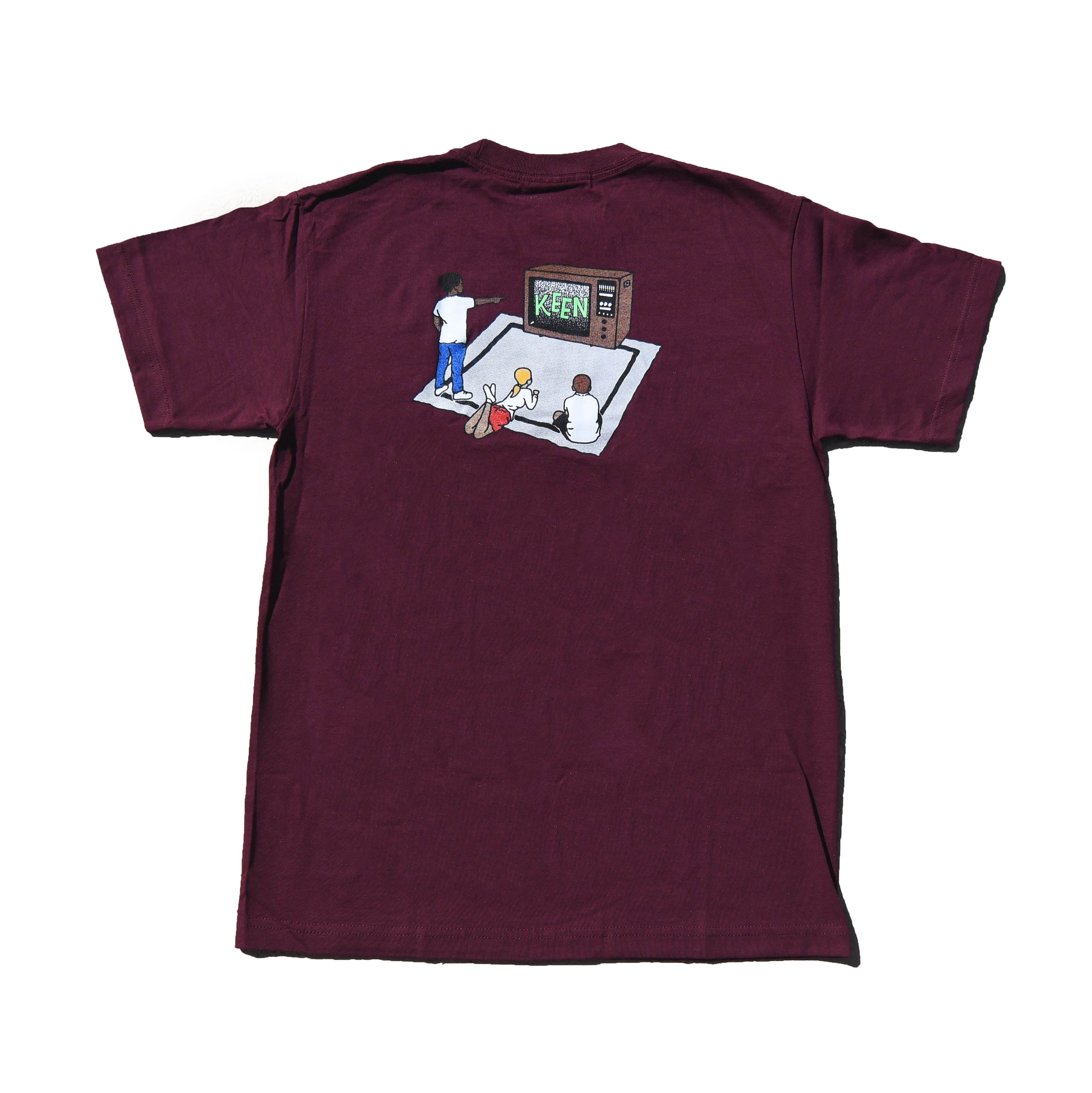 Keen TV tee (Burgundy) – Keen Perspective