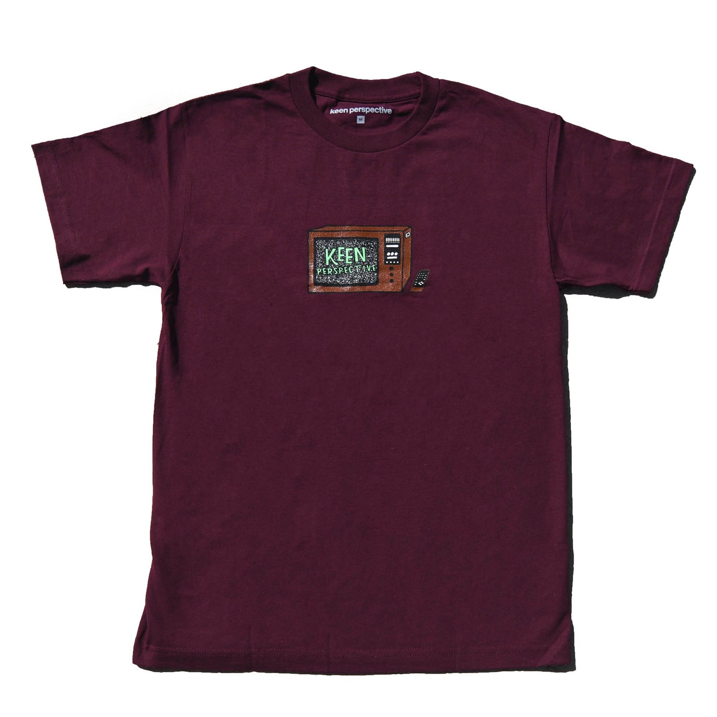 Keen TV tee (Burgundy)